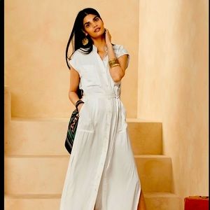 NWT White Banana Republic Utility Shirt Dress